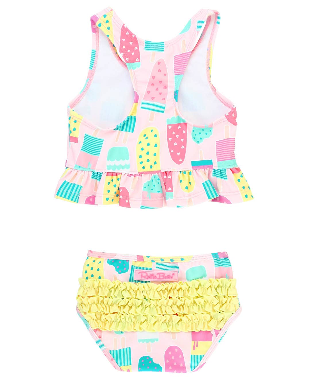 RuffleButts + RuggedButts - Vente Bikini – enfant - Maillot de bain tankini à basque 2 pièces pour filles avec volants arrière signature1