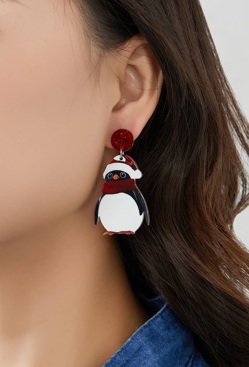 BELLE MISS - Wholesale Dangle Earrings - Penguin - Stud earring1