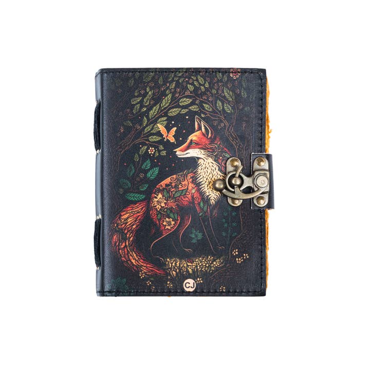 R K Handicrafts and Exporters - Wholesale Journal/Diary - Traveler Leather Journal Vintage Pages with Wolf Print