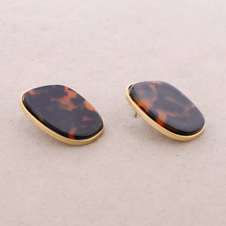 Sonata - Wholesale Snap Jewelry - Resin Metal Pressure Earrings3