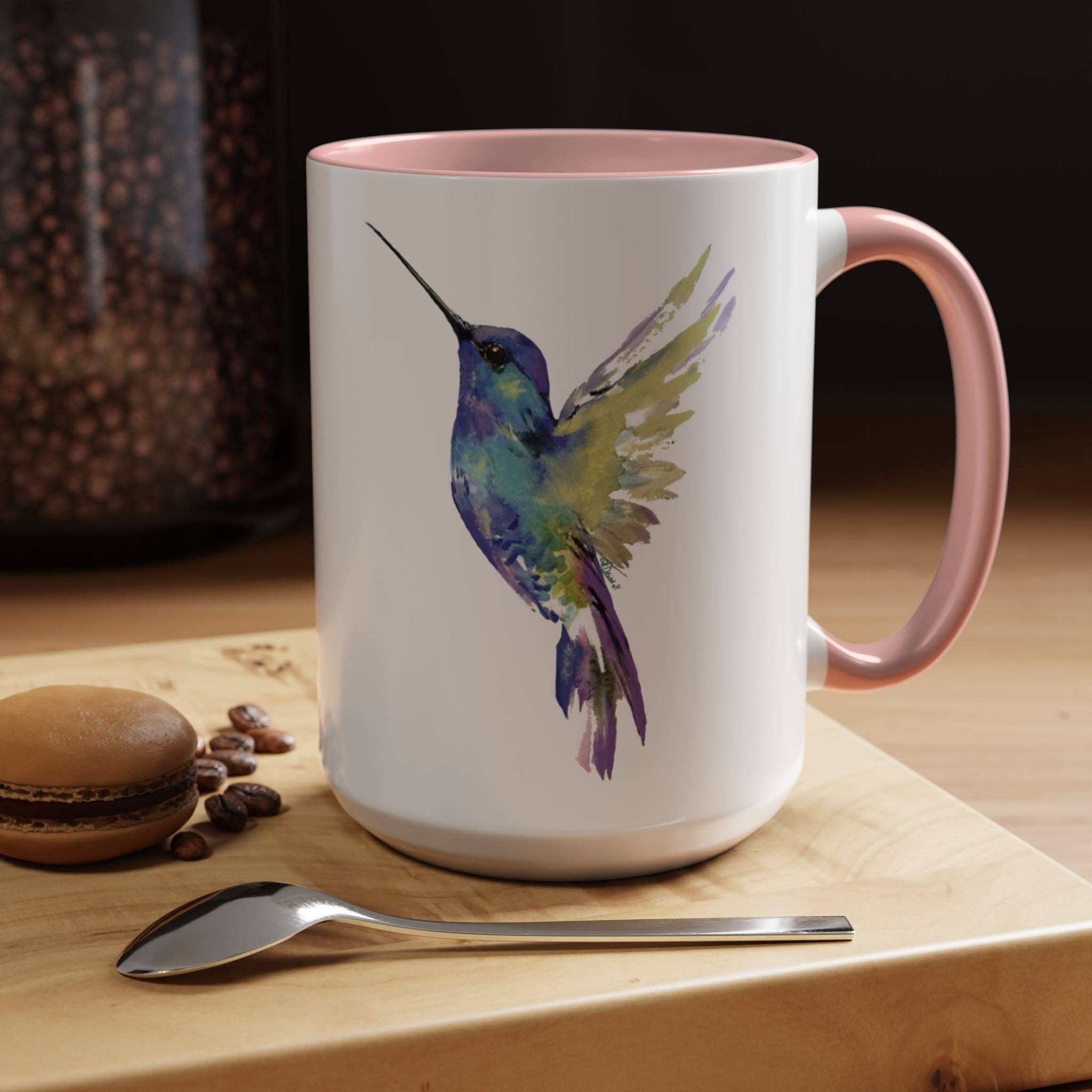 Blue Cava - Wholesale Coffee Mug - Hummingbird Two Tone Ceramic Mug - 11oz & 15oz21