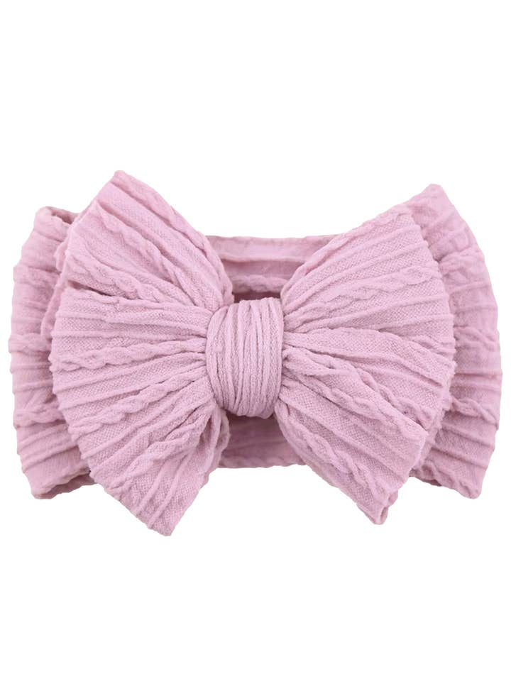 Cable Bow, Soft Violet for wholesale by SpearmintLOVE
