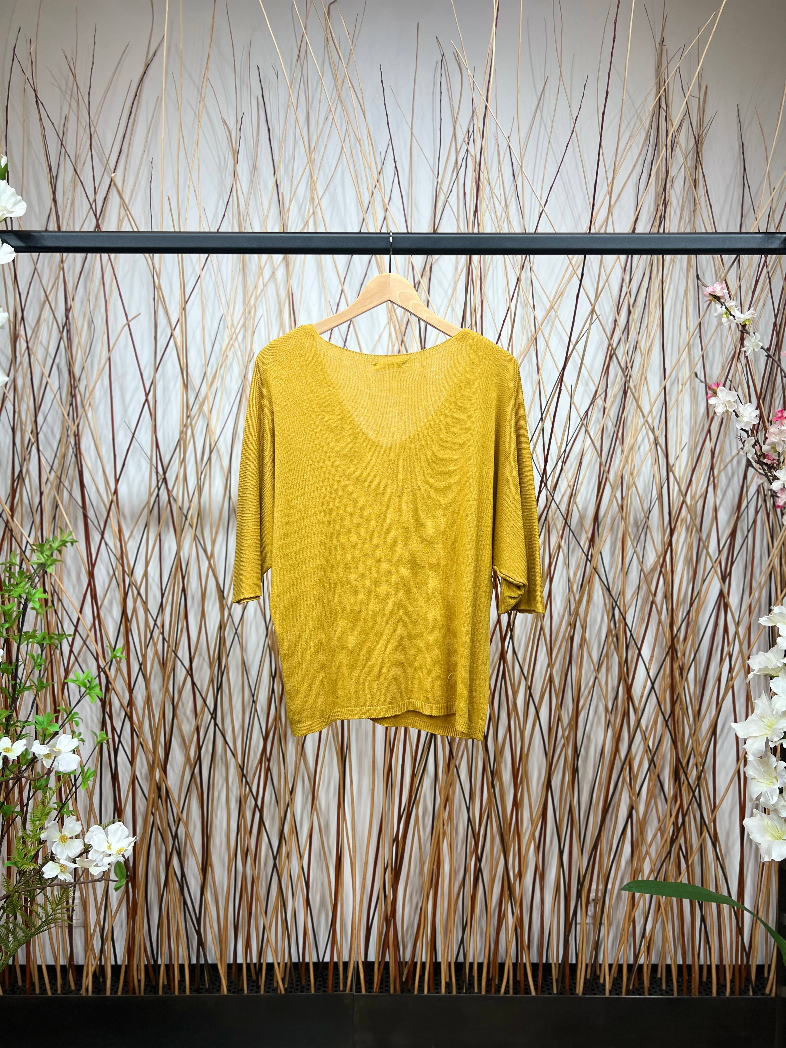 L'Emotion - Vendita all'ingrosso Maglione tricot - Donna - Maglione lavorato a maglia a maniche lunghe con scollo a V in modal 8