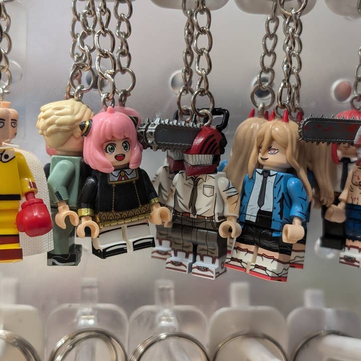 Con-Quest Crafts - Wholesale Keychain - Unisex - Anime and Manga Inspired Minifigure Keychains