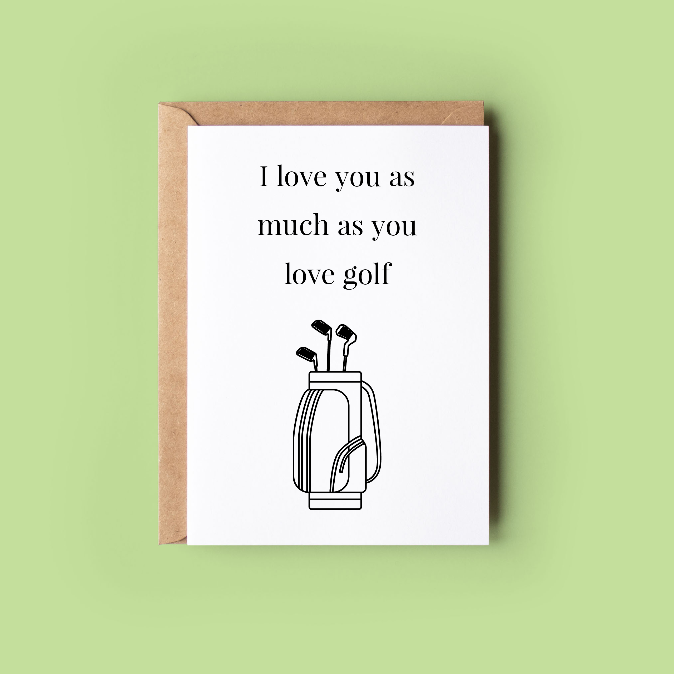 Wonky Cards - Wholesale Love Card - I Love You as Much as You Love1