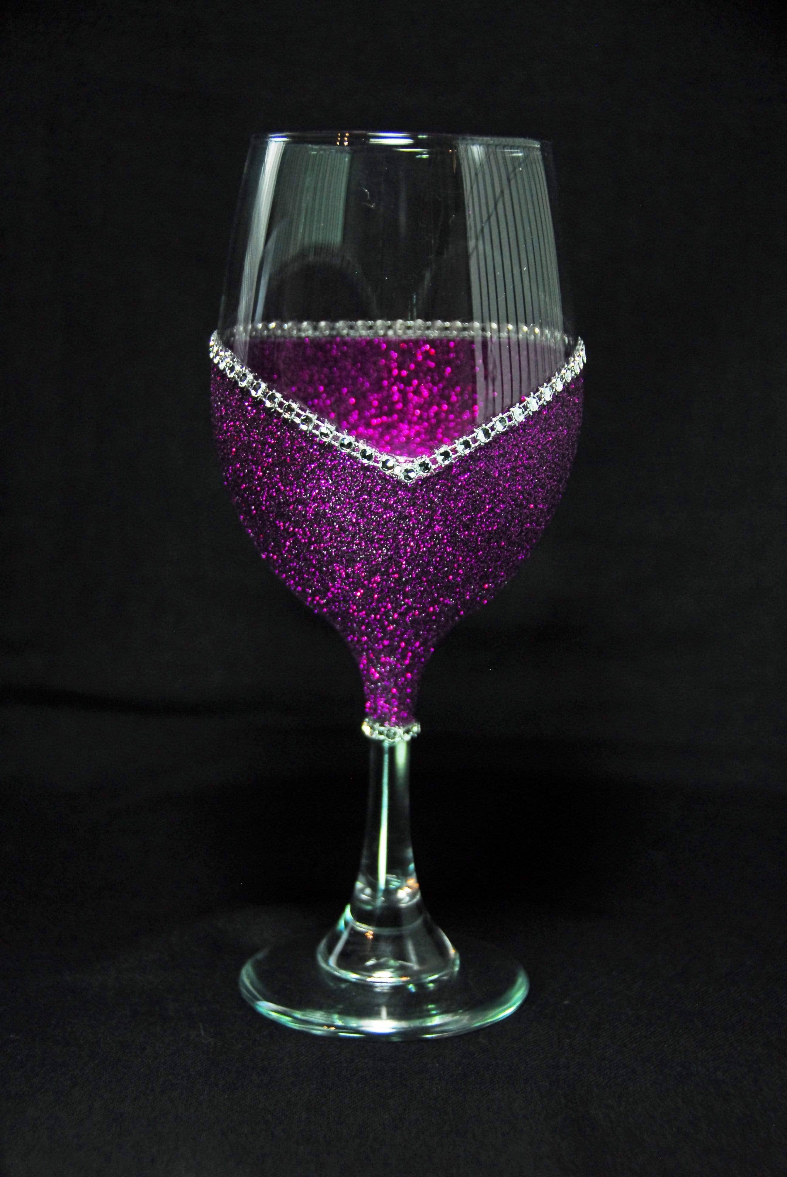 WineyBitches.Co - Wholesale Wine Glass - WB Original Classy Glassy – Bling Stem V Style Wine Glass (Signature Collection)18