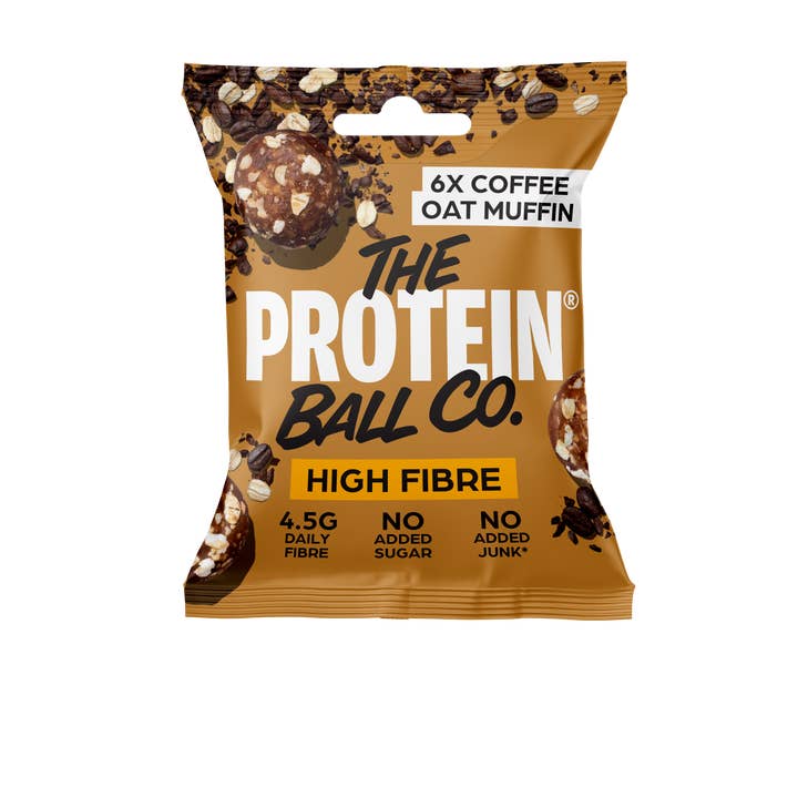 The Protein Ball Co - Wholesale Snack Bar - COFFEE OAT MUFFIN - High Fibre - Breakfast - 10 x 45g0