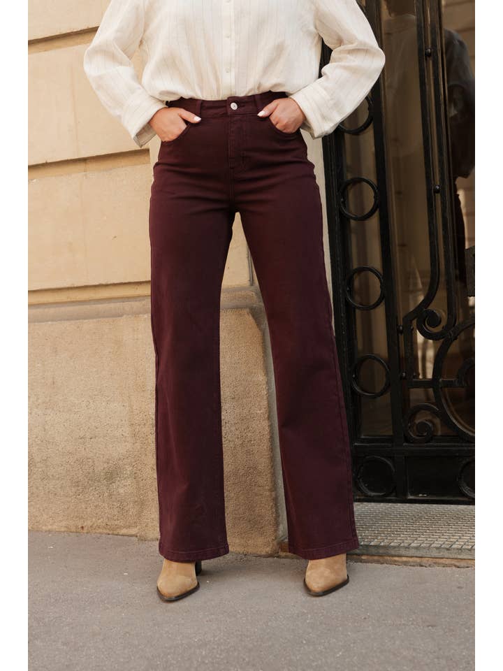 Oraije Paris - Vendita all'ingrosso Jeans - Donna - Jeans Barbara a gamba larga13