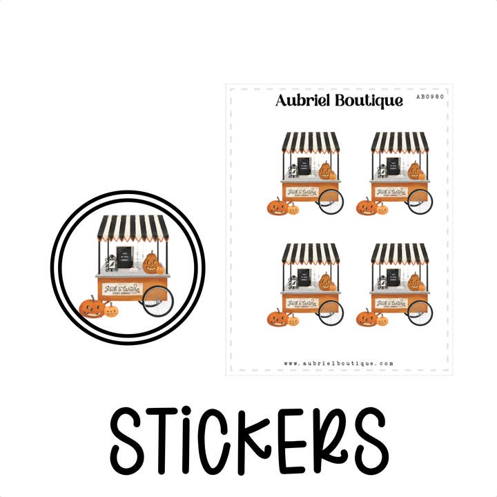 SPOOKY, planner stickers — AB0980 for wholesale by AubrielBoutique