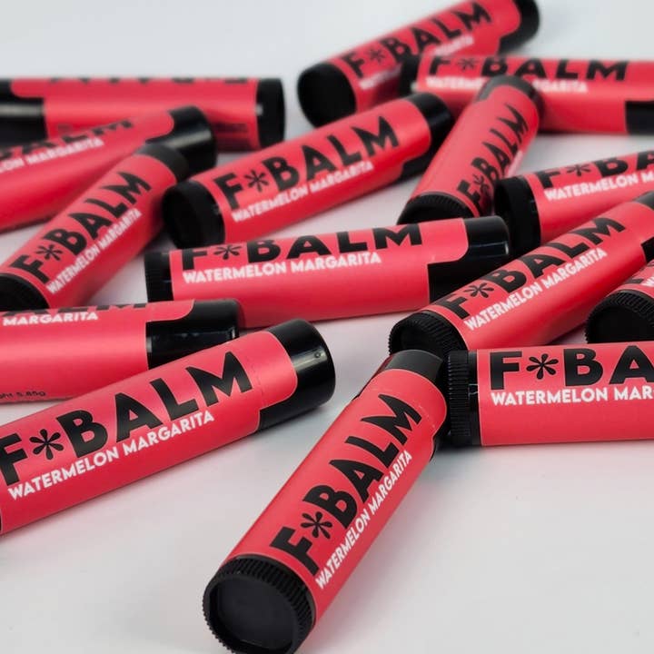 The F*Balm - Venta al por mayor Bálsamos labiales - Bálsamo labial con sabor a margarita de sandía, paquete de 18 cajas