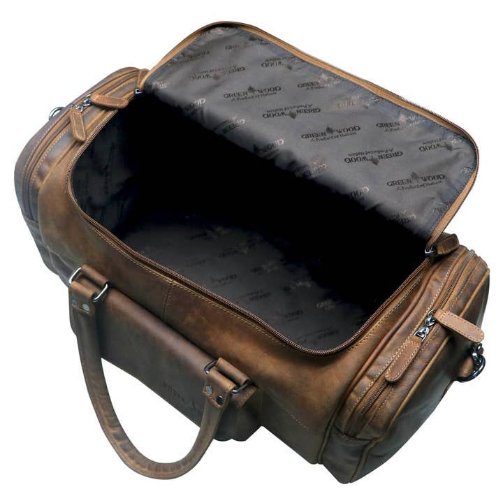 Greenwood - Venta al por mayor Bolsa de viaje - Unisex - Bolso deportivo Finn de cuero pequeño para hombre, bolso de viaje para mujer, gimnasio