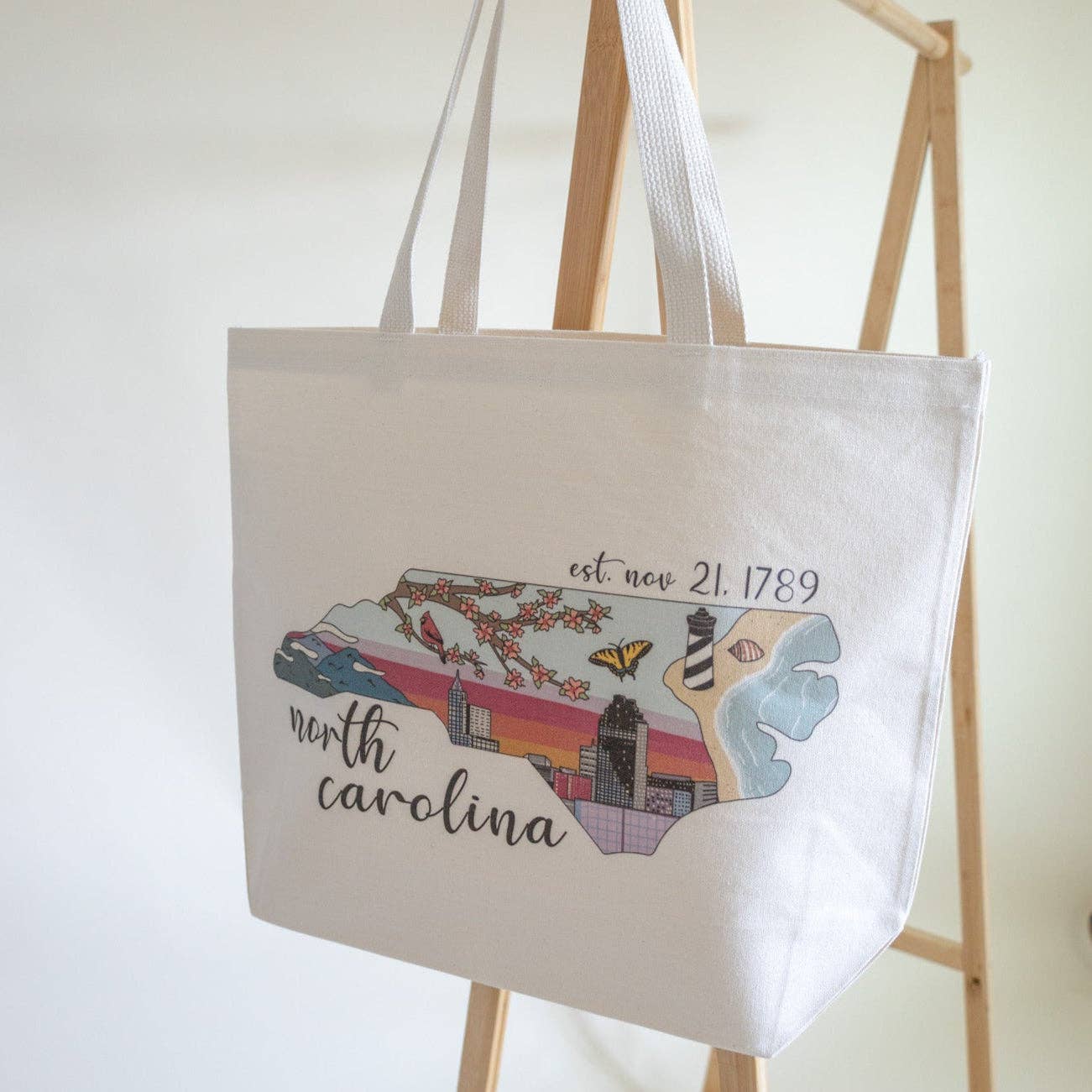 Lindy Stark Designs – Sacola - Mulher por atacado – Saco Jumbo da Carolina do Norte2