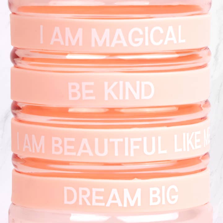Myga Eco - Wholesale Water Bottle - Kids Unicorn Positivity Band Water Bottles