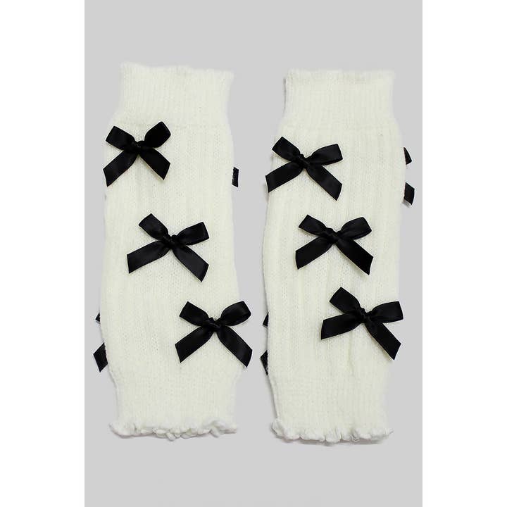 LEG WARMER WITH SATIN BOW for wholesale by Girly