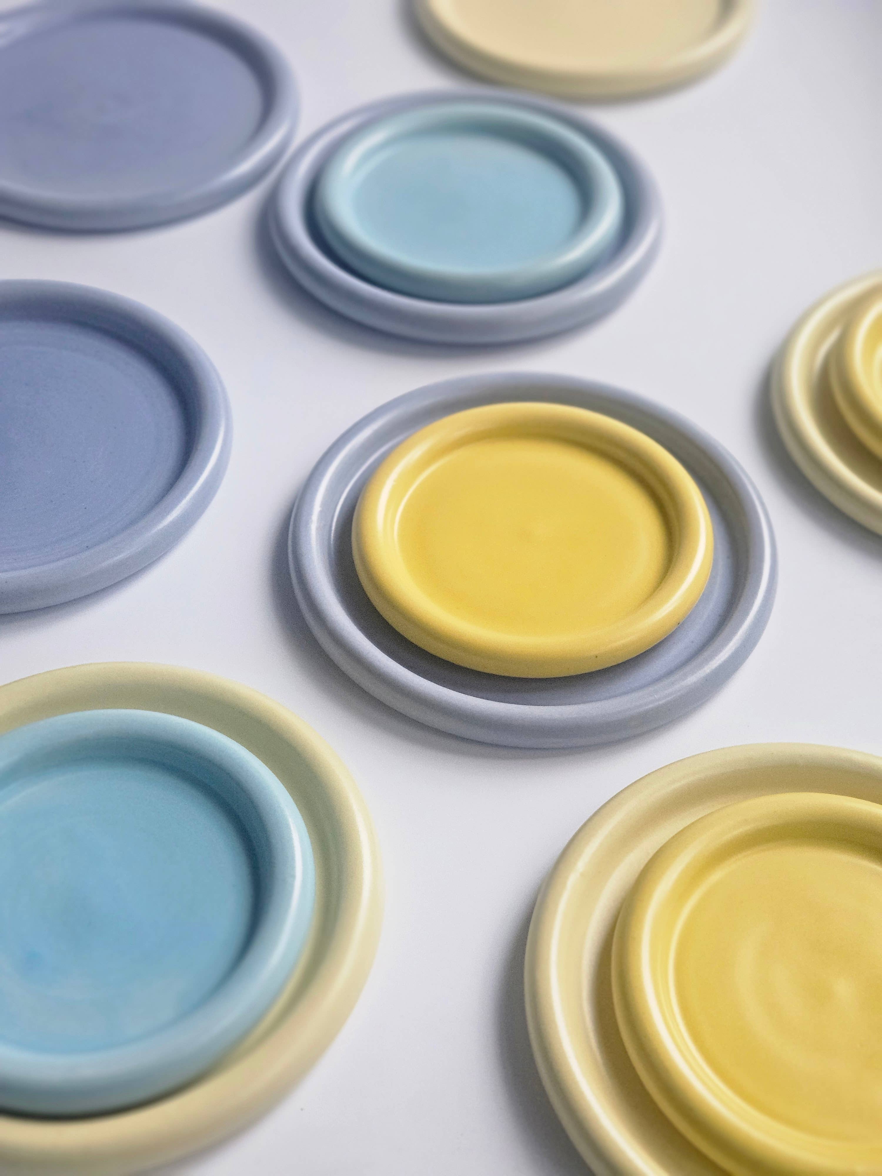 Bad Dogs Studio - Wholesale Decorative Plate/Dish/Bowl - Chunky Plate (Medium) • Handmade Ceramic Rounded Bubble Tray1