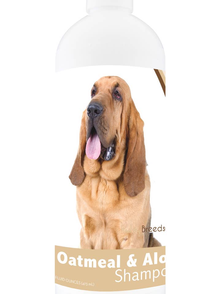 Healthy Breeds Bloodhound Oatmeal Shampoo with Aloe 16 oz for wholesale by Healthy Breeds