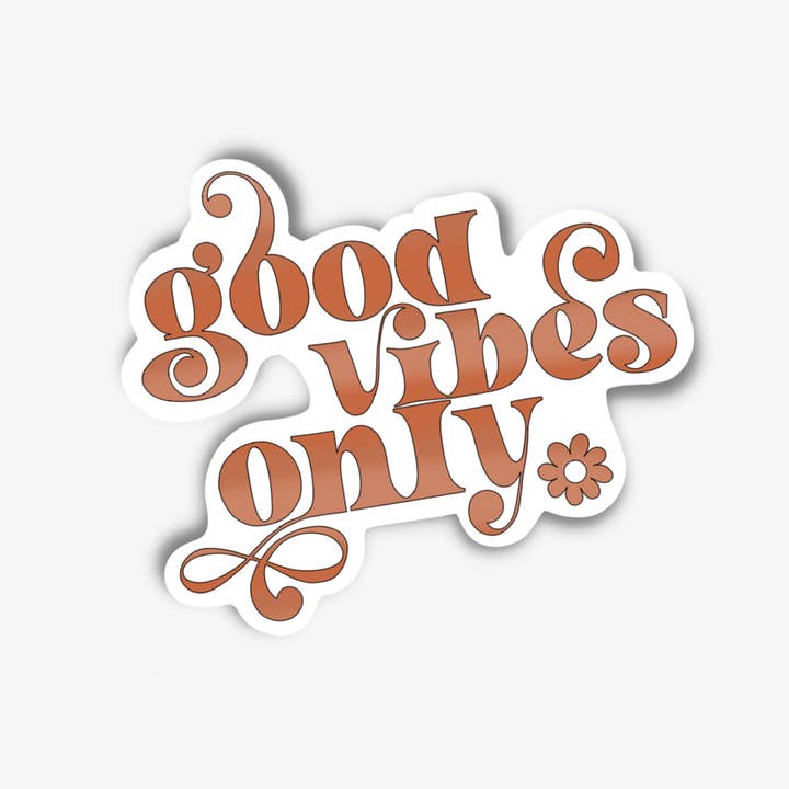 Phoenix Rose Creations - Wholesale Sticker - Good Vibes Only Sticker1