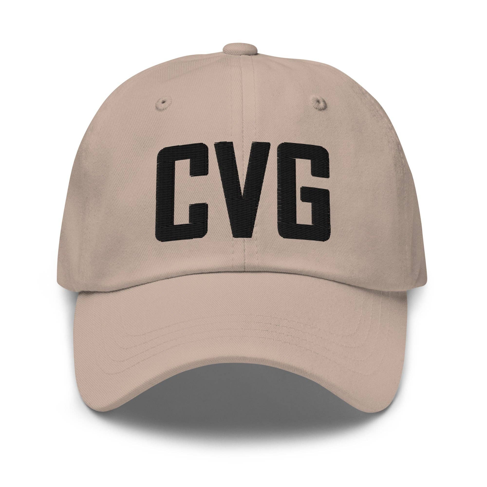 CRE PYT - Vente Casquette de baseball – unisexe - Casquette de papa brodée avec le code aéroport CVG Kentucky7