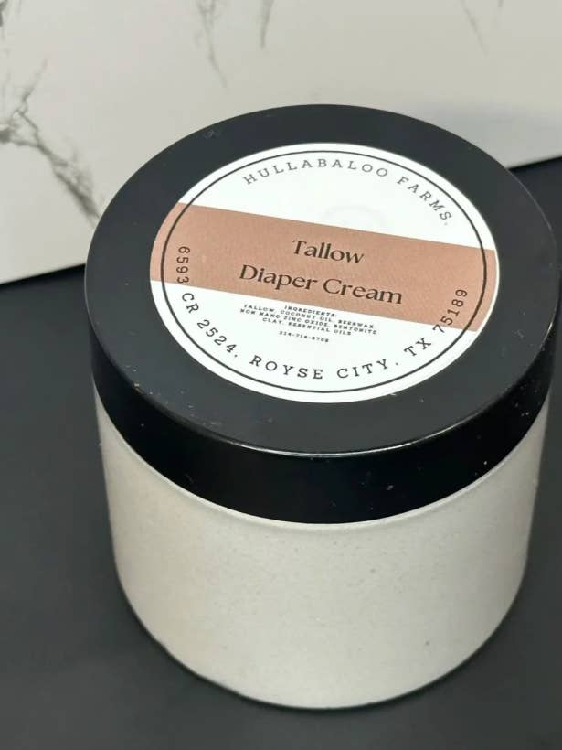 Crema de pañal de sebo para venta al por mayor de Hullabaloo Farms