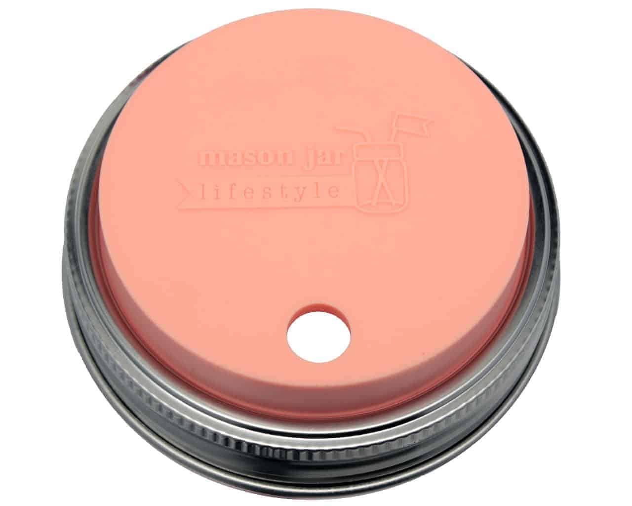 Mason Jar Lifestyle - Wholesale Drink Lids - Silicone Straw Hole Tumbler with Stainless Steel Band for Mason Jars17