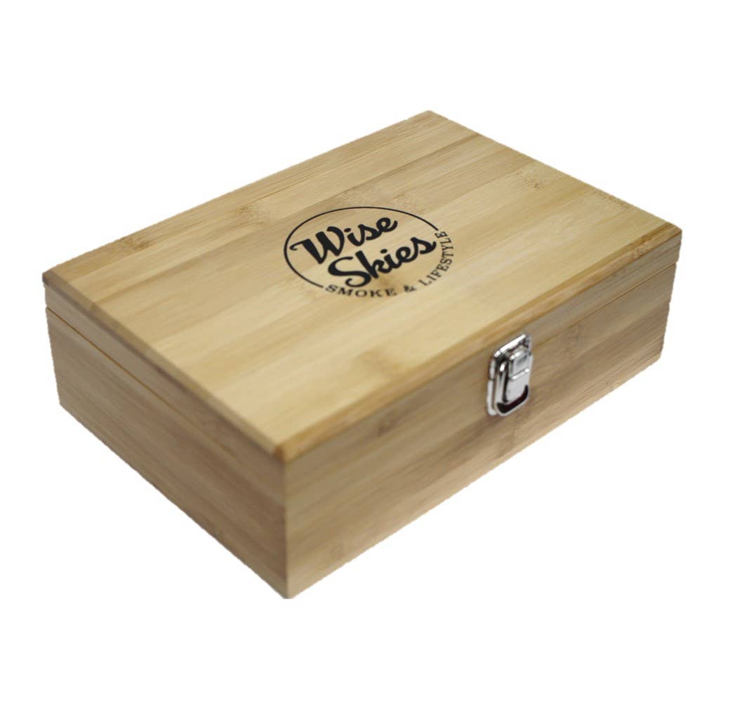 Wise Skies – wholesale Decorative box – Wise Skies Bamboo Wooden Rolling Box1