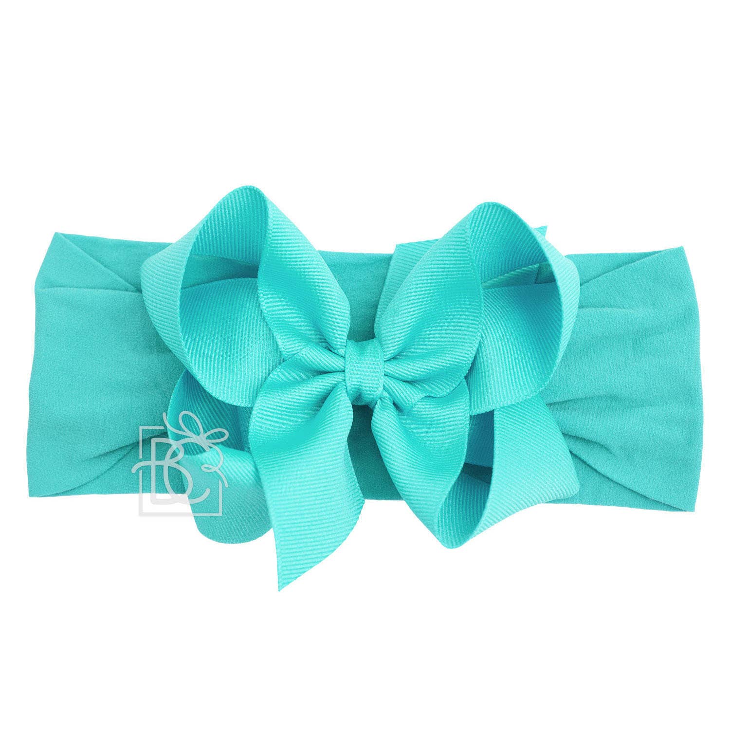 Beyond Creations, LLC - Wholesale Fashion Headband - Kids - WIDE PANTYHOSE HEADBAND W/CLASSIC GROSGRAIN BOW10