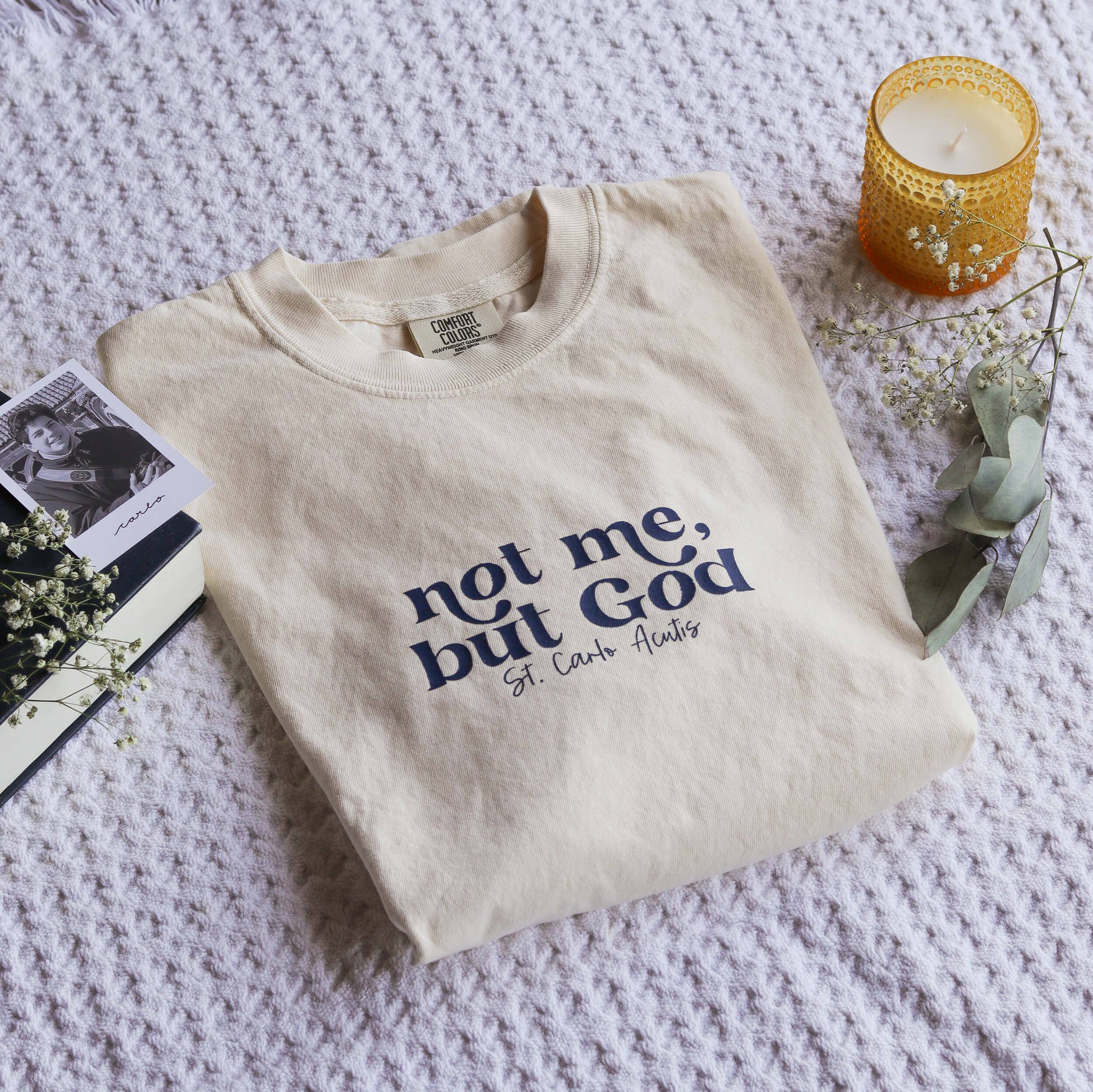 Saint Clare and Francis - Vendita all'ingrosso Maglietta serigrafata - Unisex - Non io, ma Dio maglietta12