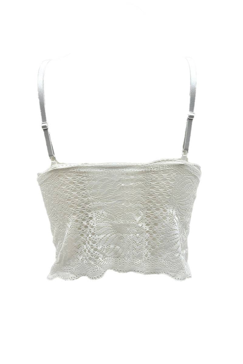 Belle Com'Elle - Wholesale Bralette - Women's - Long lace bralette bra/V320533