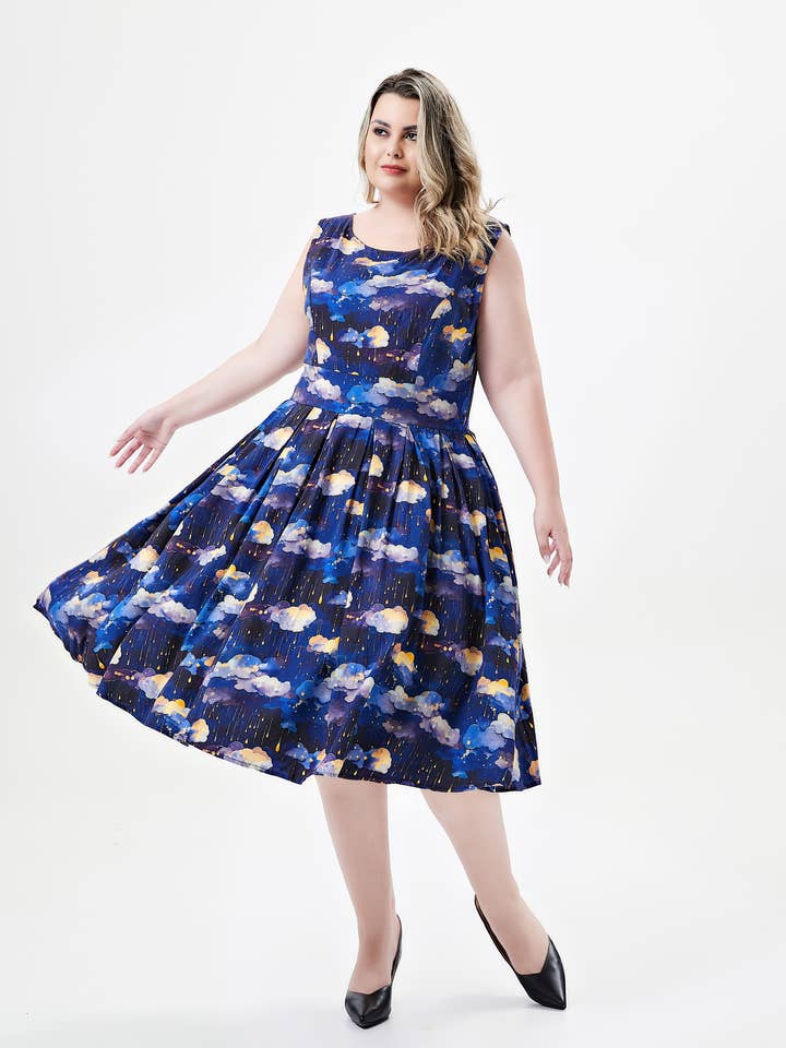 248104 - Lily - Nuages de pluie en soie de soja pour la vente par Miss Lulo