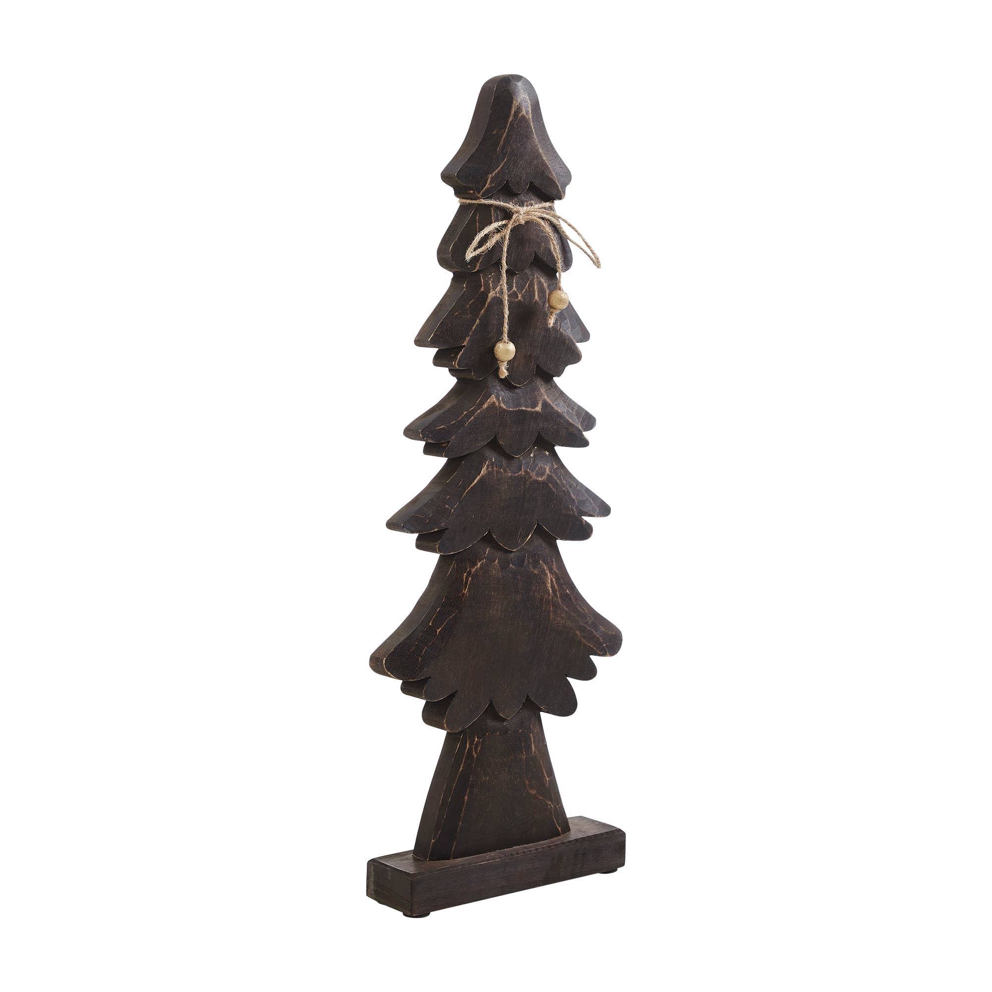 VHC Brands - Wholesale Decorative Tabletop Object - Tidings Timber Dark Wooden Tree 21x8x22