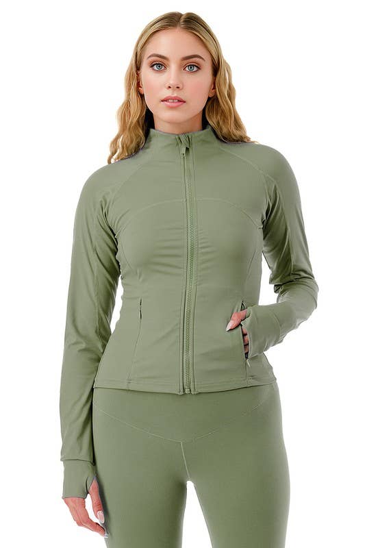 Color 5 – Casaco de desporto - Mulher por atacado – Casaco premium de cor sólida para atividade física com bolsos14