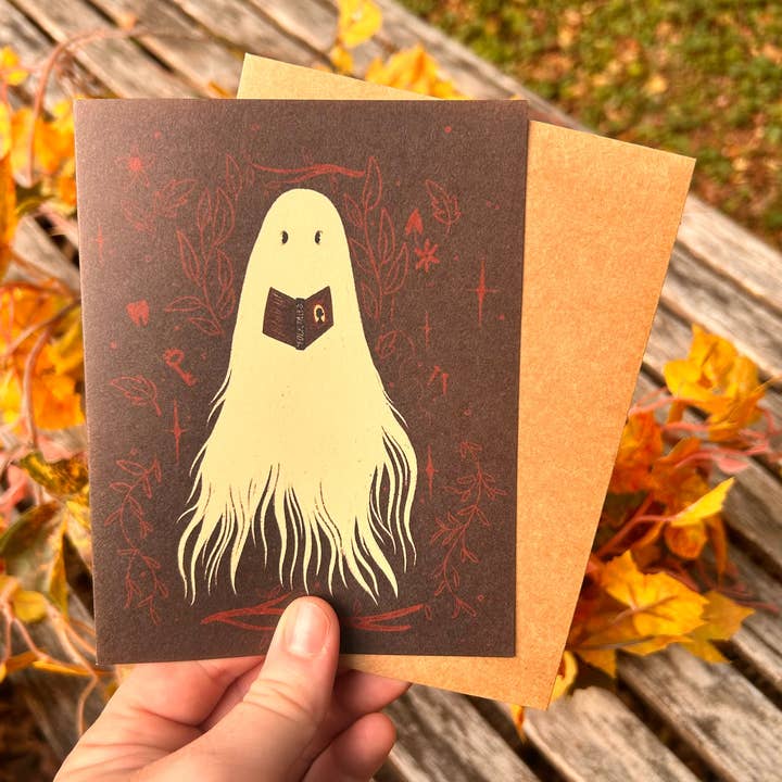 Carte de vœux d'histoires de fantômes pour la vente par Glitter and Toadstools