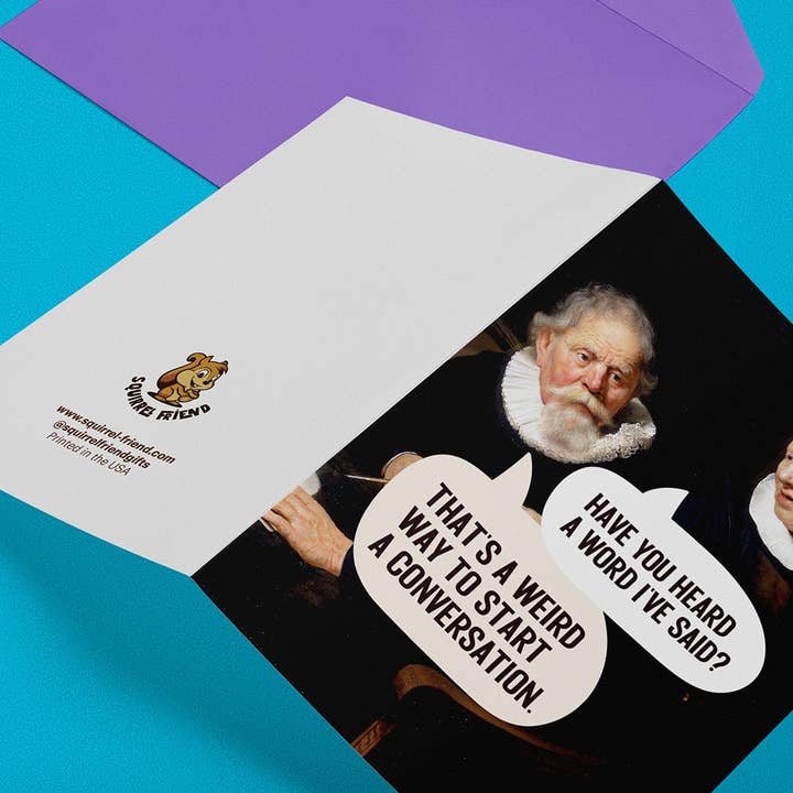 Squirrel Friend Gifts - Wholesale Anniversary Card - Favorite Conversationalist - Funny Anniversary Card