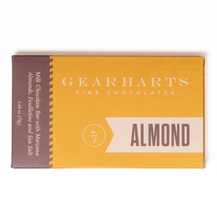 Almond Bar for wholesale by Gearharts Fine Chocolates