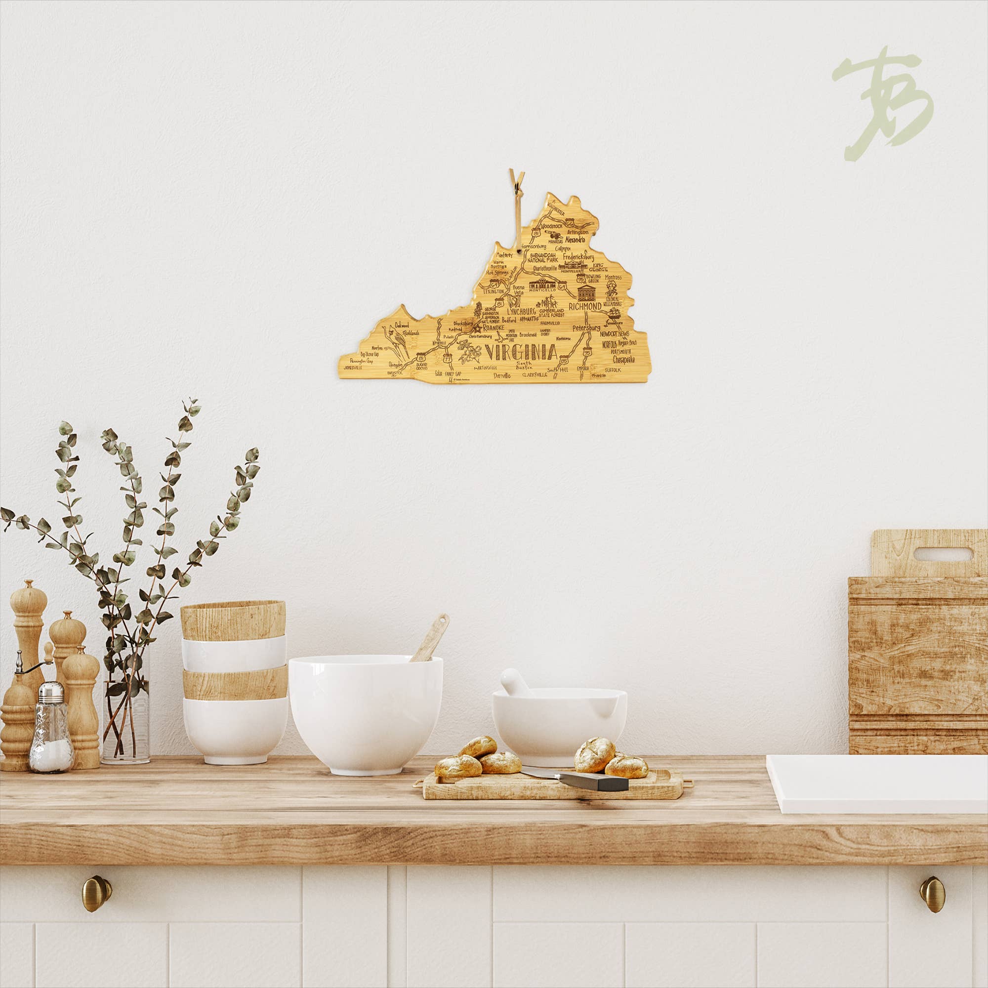 Totally Bamboo - Wholesale Cutting Board - Destination Virginia Cutting Board with Engraved Artwork3