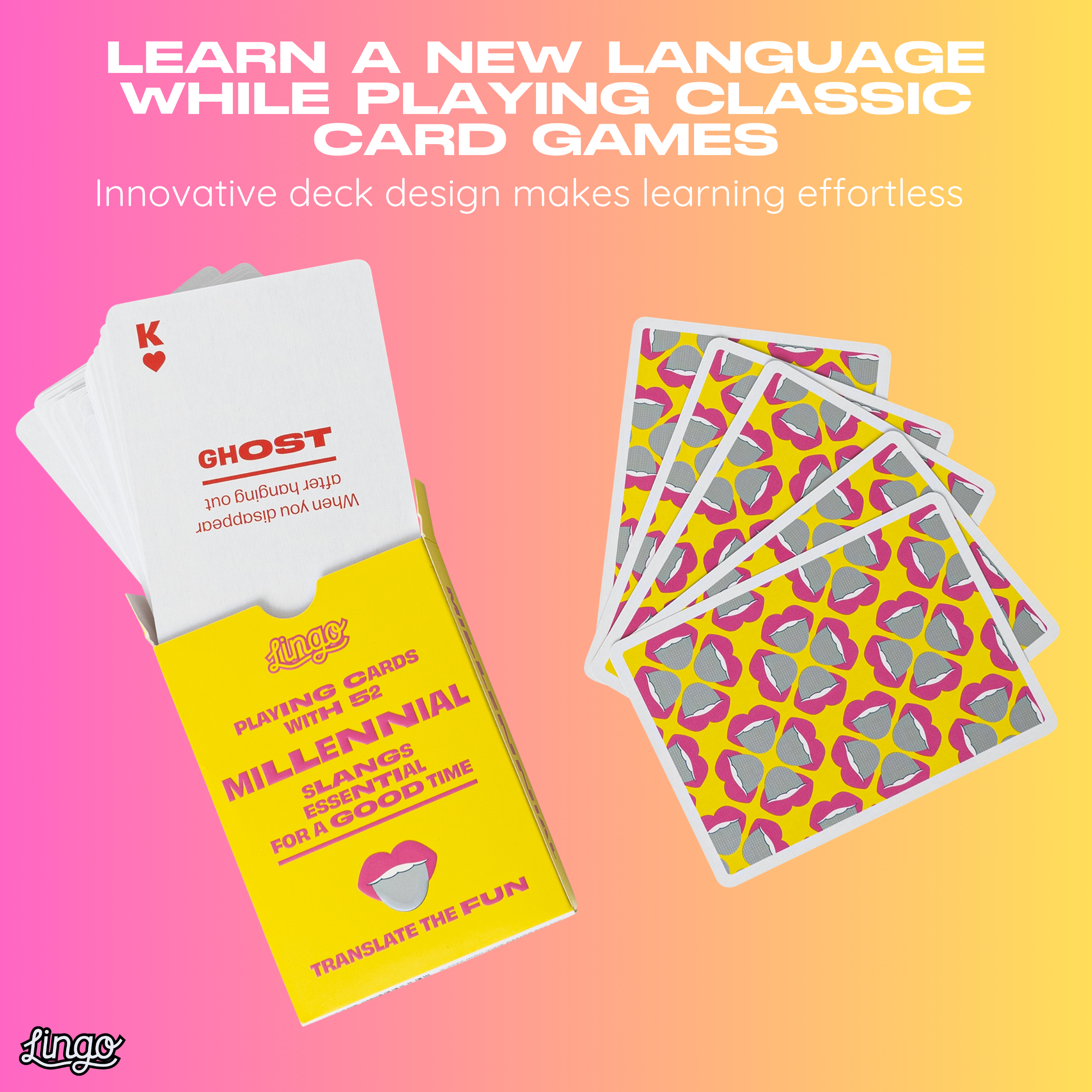 Lingo Playing Cards - Vente Jeu de cartes - Cartes à jouer Millennial Slang4