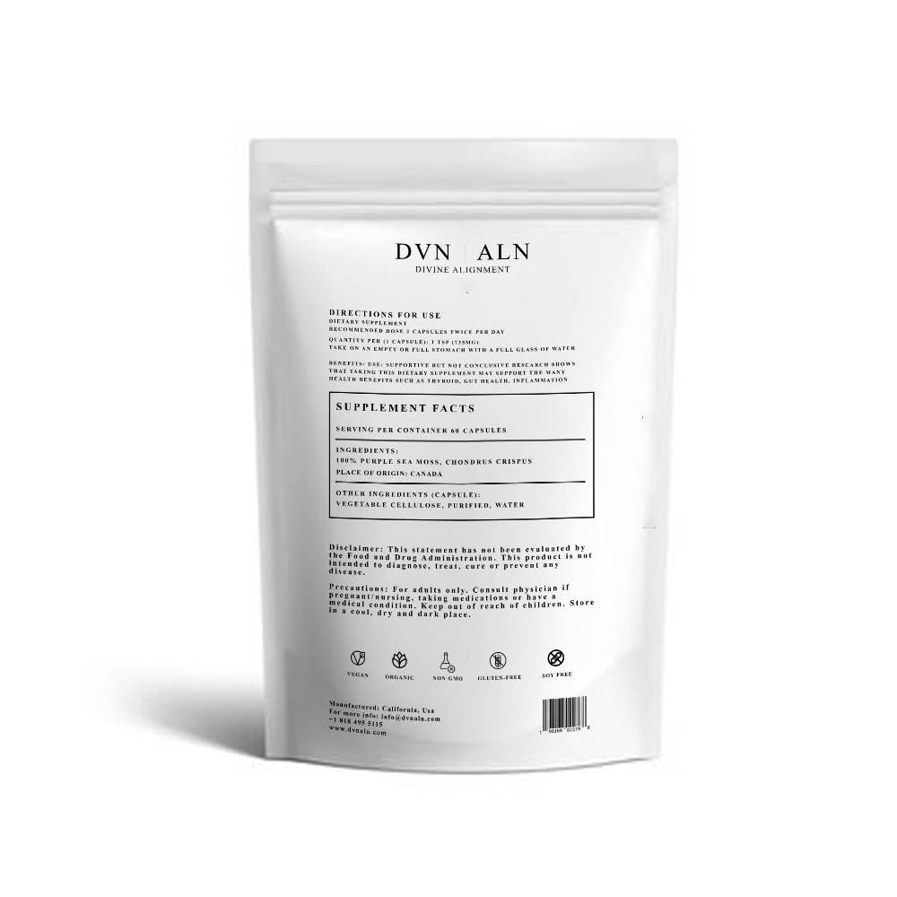 DVN ALN | Divine Alignment – Engroshandel Kosttilskud og vitaminer – ØKOLOGISKE HAVMOS KAPSLER | CHONDRUS CRISPUS8