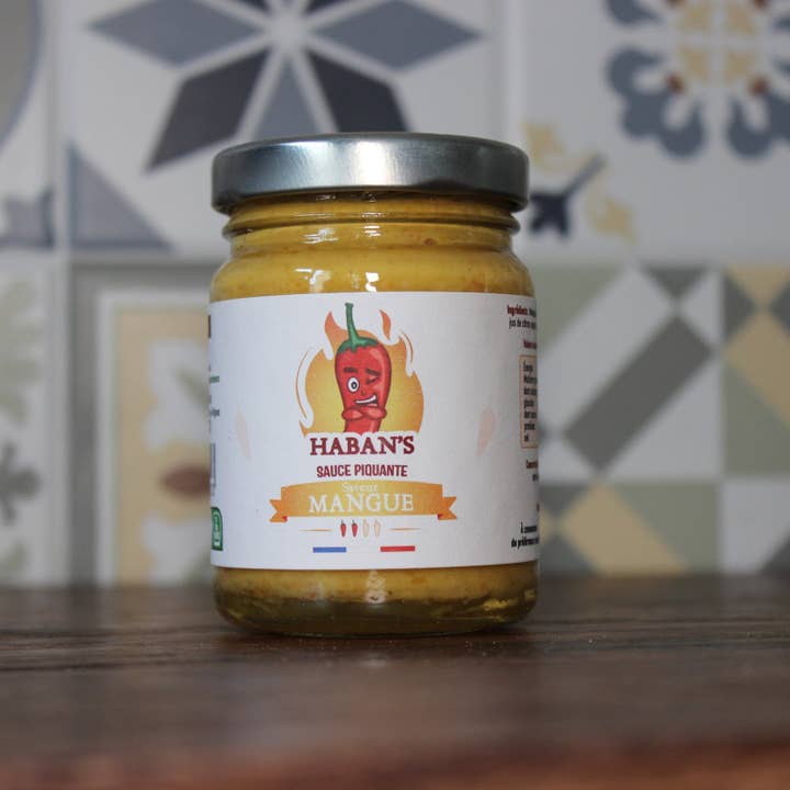 Haban's - Mango flavor sauce - 90G jar for wholesale by Les Epices Curieuses