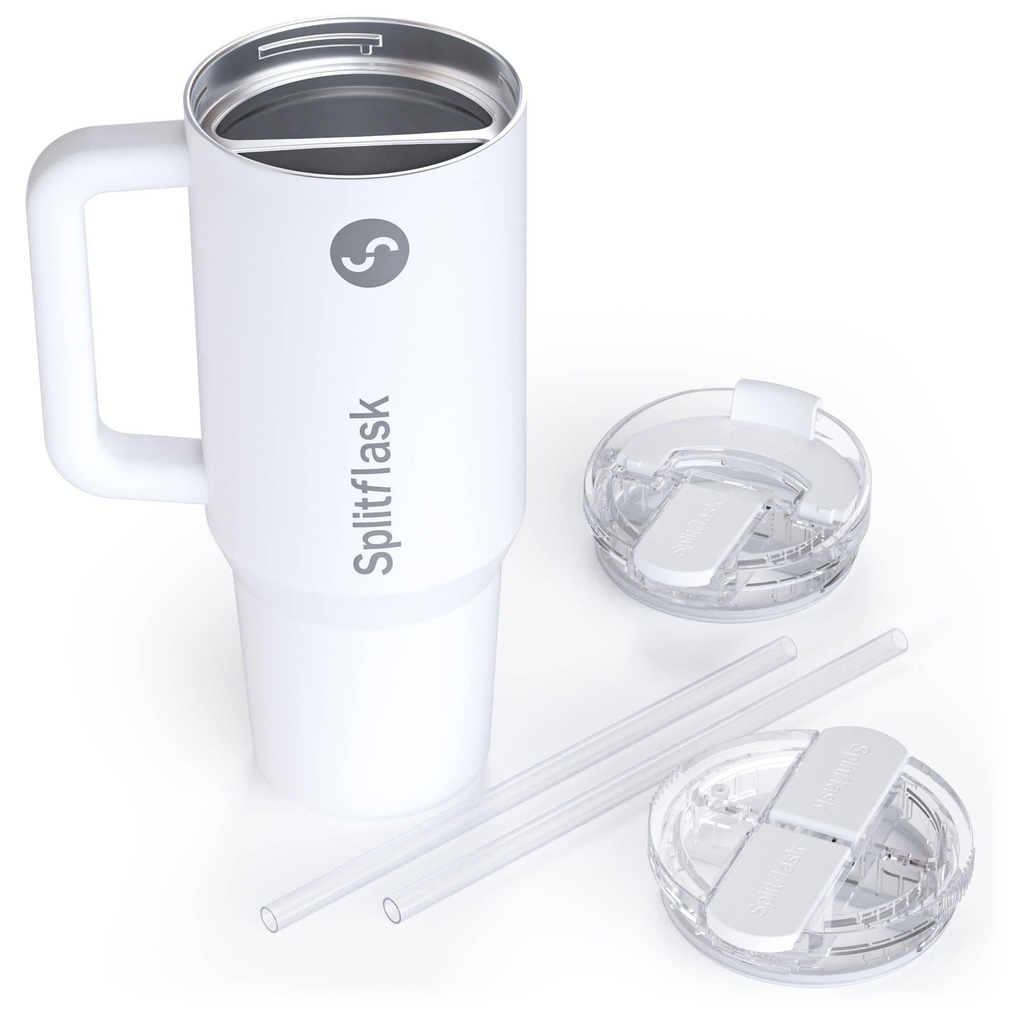 Splitflask - Wholesale Insulated Mug/Tumbler - DUAL CHAMBER 40oz TUMBLER w/ HANDLE (Ships in July)1