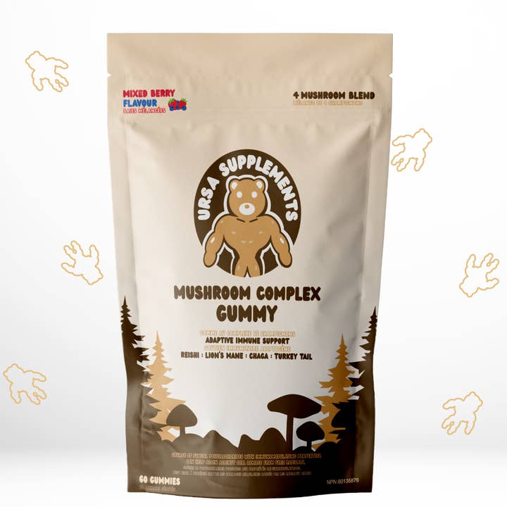 URSA Pilzkomplex-Gummis - Gemischte Beeren-Geschmack (60 Stück) für den Großhandel von URSA supplements inc