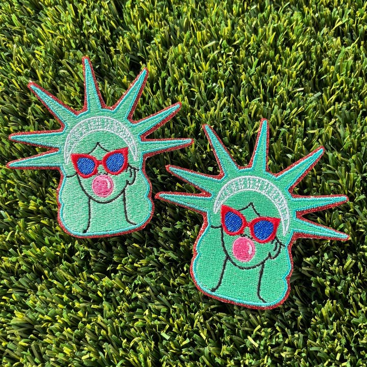 Statue of Liberty Bubble Gum Embroidered Glitter Patch and other Purchase Wholesale statue of liberty. Free Returns & Net 60 Terms on Faire trending on Faire.