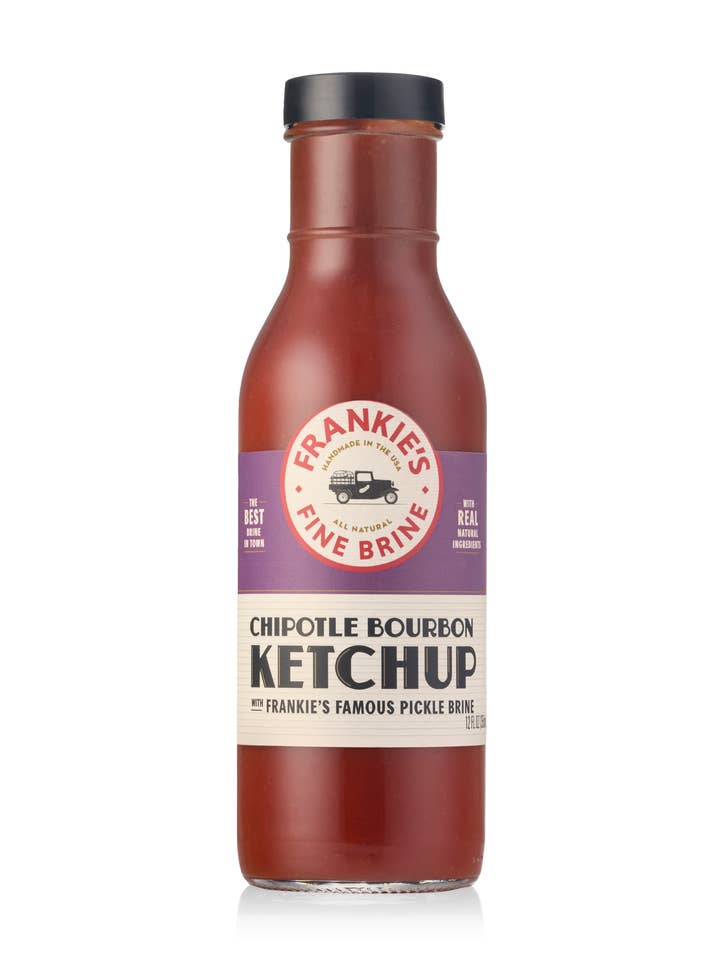 Frankie's Chipotle Bourbon Ketchup (12 x 12oz) for wholesale by Frankie's Fine Brine