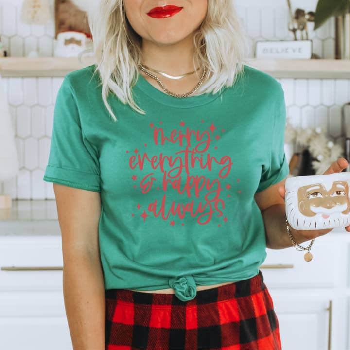 Merry Everything Happy Always Script for wholesale by Oui Oui Georgie