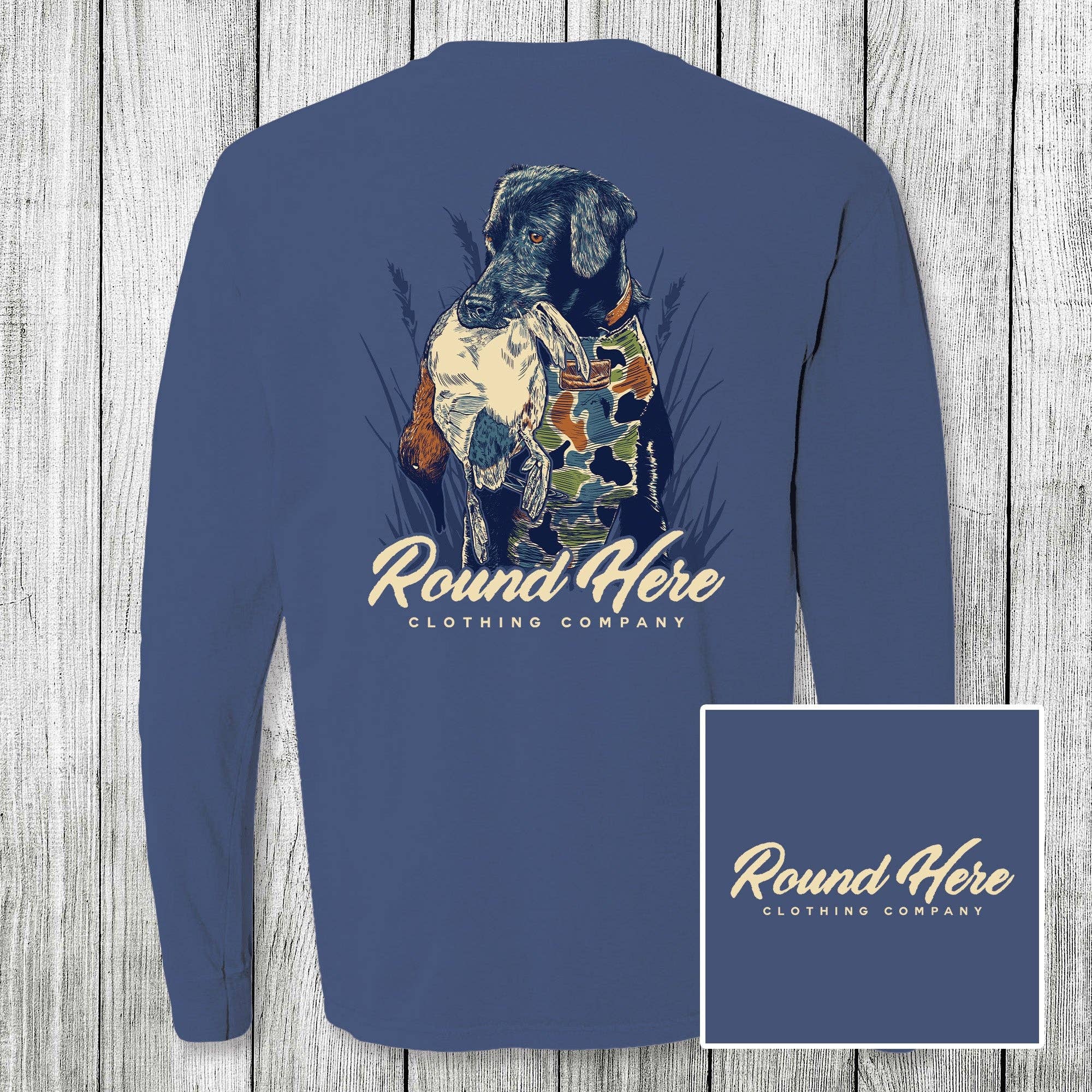 The Old North State - Wholesale Screen Printed T-Shirt - Unisex - Round Here Clothing Mallard Retriever2