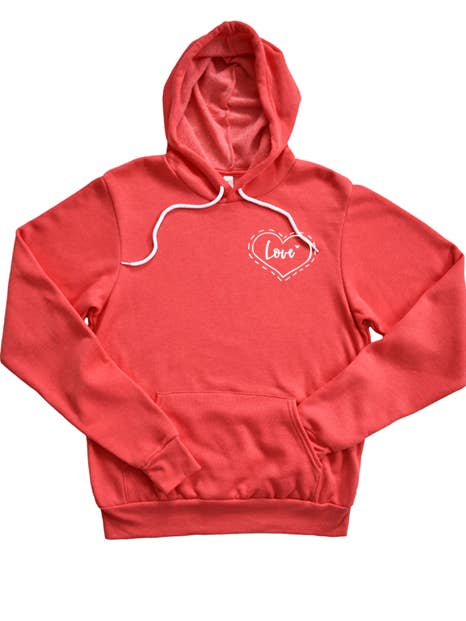 Love Heart Hoodie for wholesale by Wildberry Waves