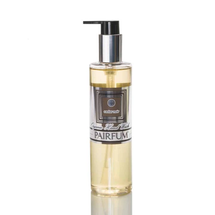 Organic Hand Wash & Hand Oil - Anti-bacterial - Cedar Noir for wholesale by Pairfum London