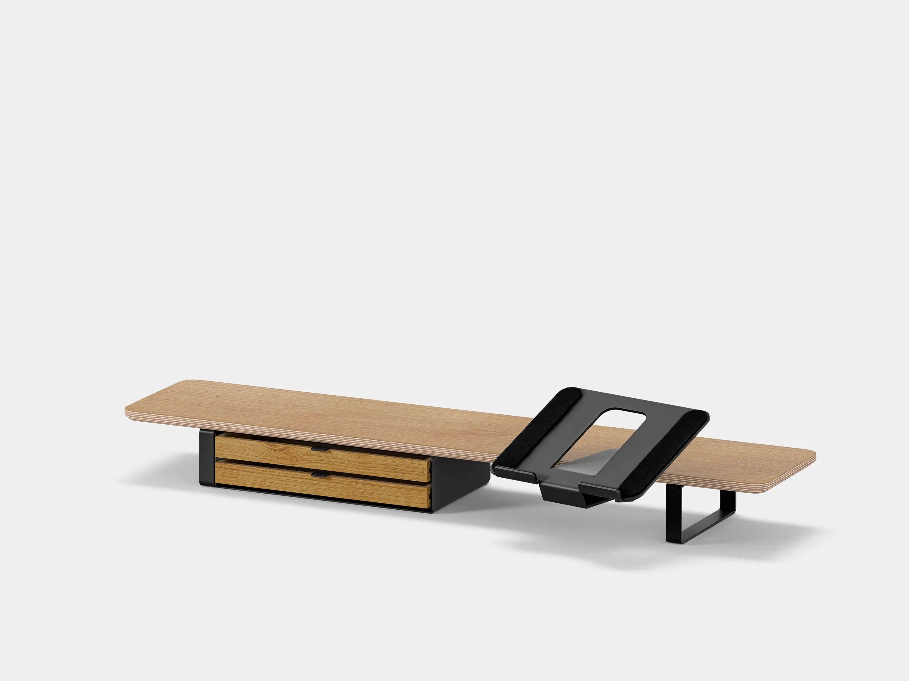 Oakywood – Großhandel Schreibtisch-Organizer – Schreibtischregal-Bundle mit Schublade & Laptop-Ständer-Schreibtisch-Setup20