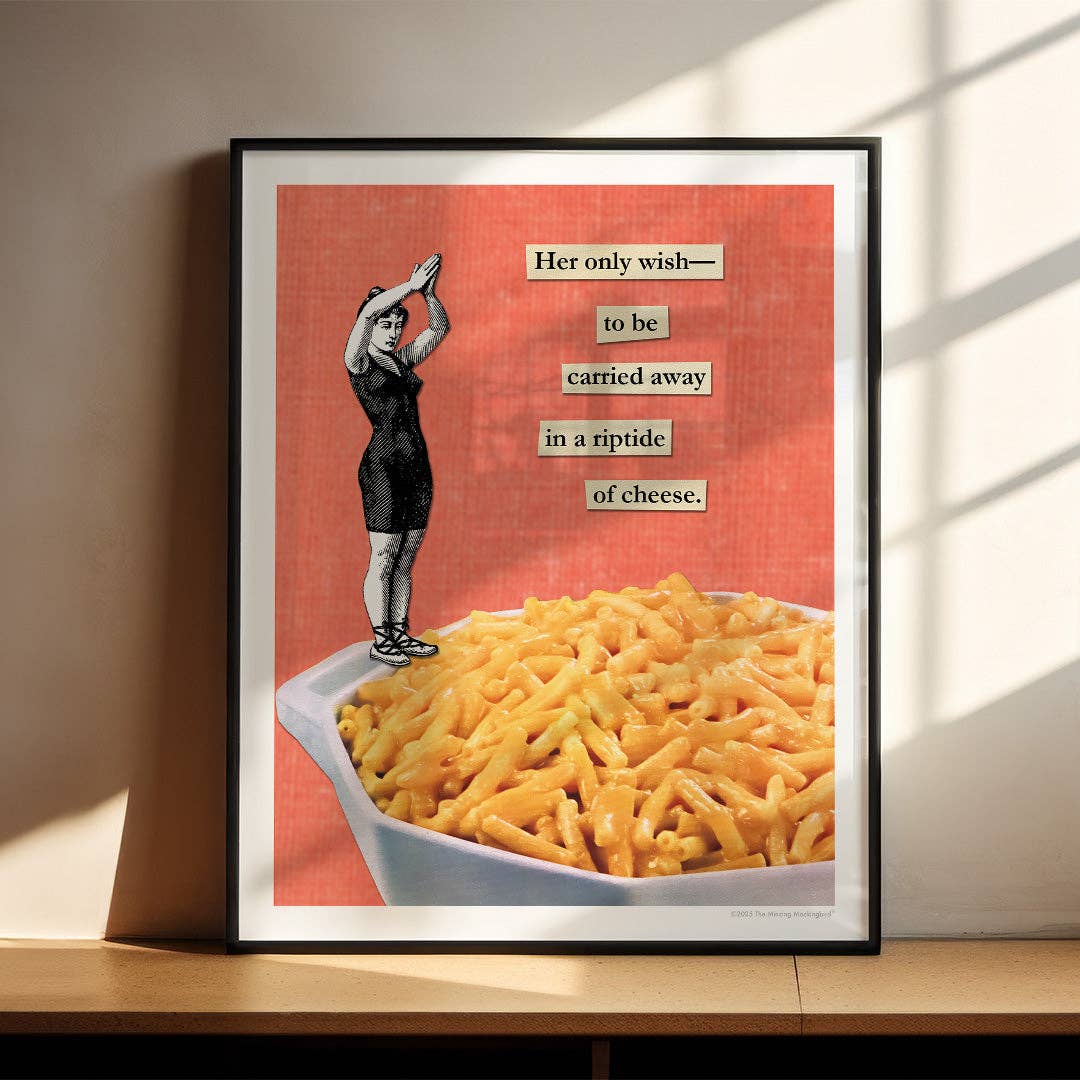 The Mincing Mockingbird - Wholesale Art Print - Mac & Cheese Paper Print - 8" x 10"1
