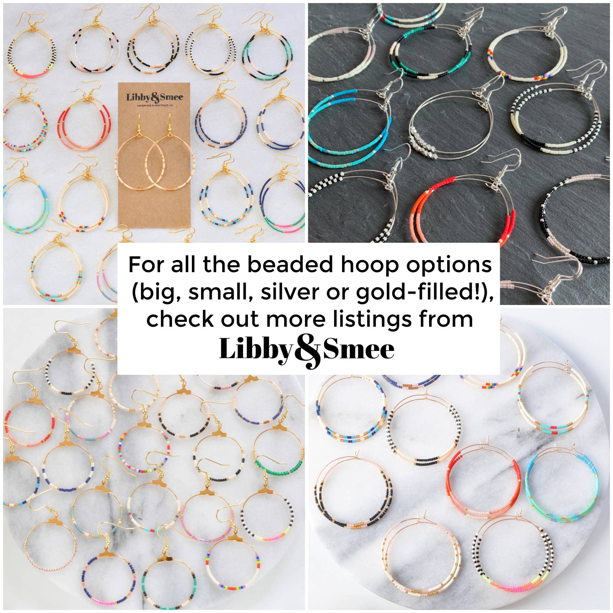 Libby & Smee – wholesale Hängande örhängen – Stora guldpärlformade dinglande hoopörhängen38