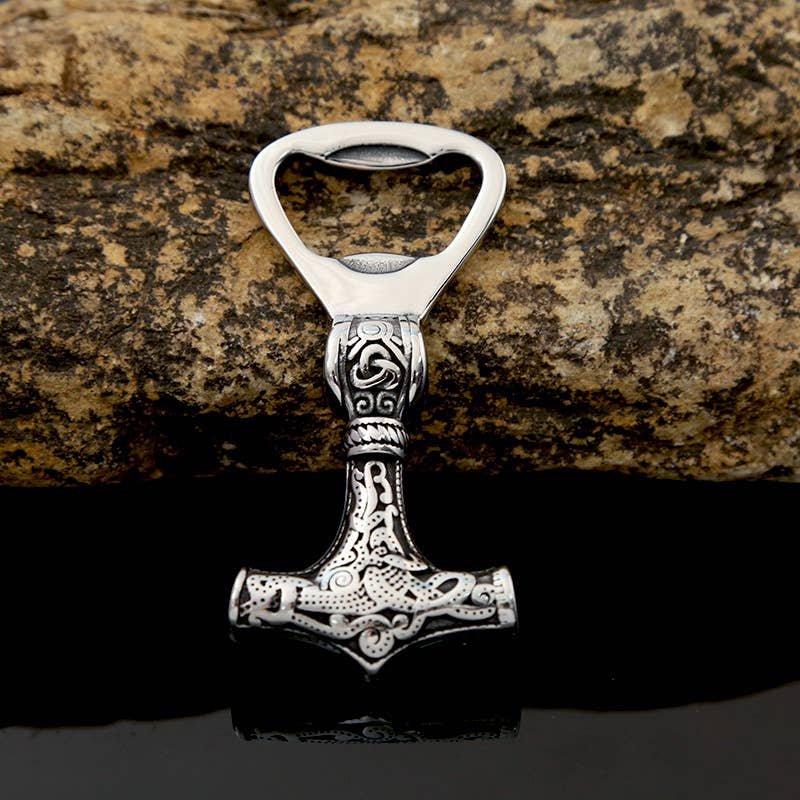 Gemcohub – wholesale Bottle/wine opener – Creative Retro Viking Thor's Hammer Beer Bottle Opener3